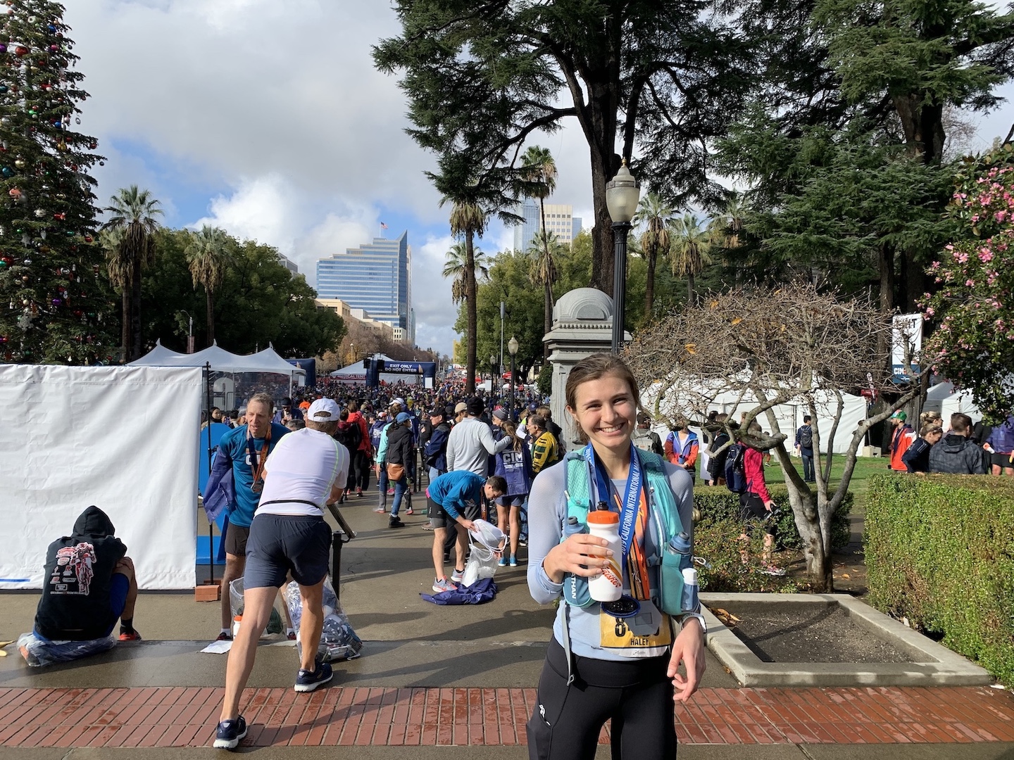 A picture after I just finished my first marathon in Sacramento, CA