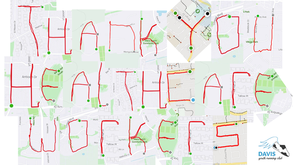 Thank you health care workers Strava art